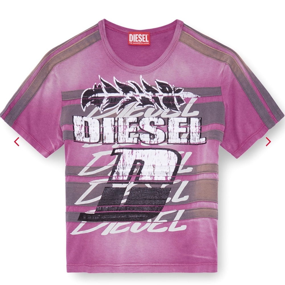 Diesel Woman’s Purple Graphic Tee